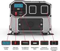 Energizer 3000 Watt 12V Power Inverter image of front features