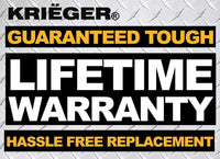 Krieger Plug Adapters Type I  image of lifetime warranty