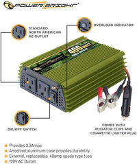 ML400 Power Bright 400 Watt 24V Power Inverter image of features