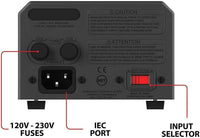 ULT850 Krieger 850 Watt Voltage Transformer, 110/120V to 220/240V image of features